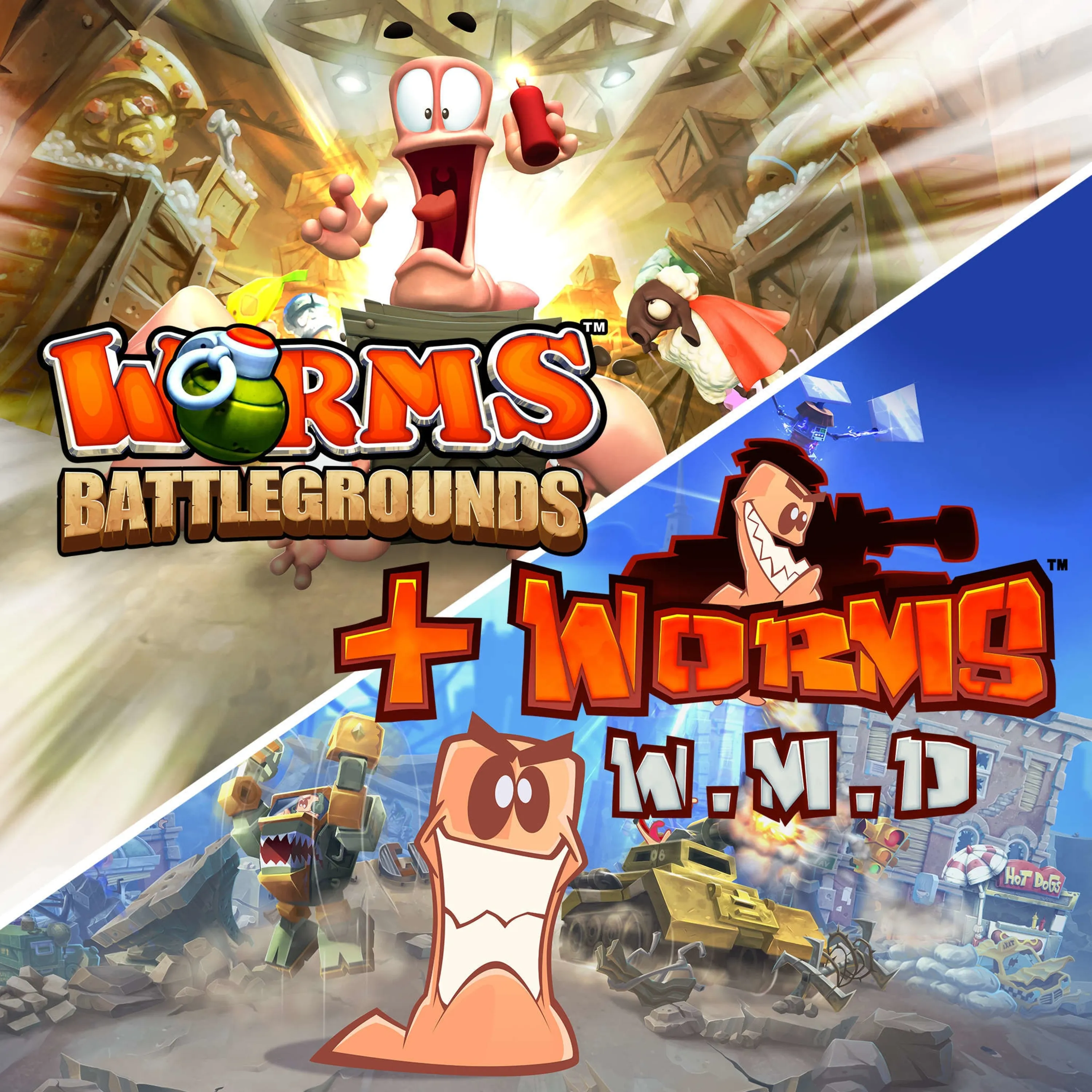 اکانت قانونی Worms Battlegrounds + Worms W.M.D برای PS5 & PS4